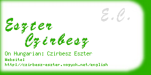 eszter czirbesz business card